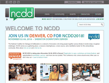 Tablet Screenshot of ncdd.org